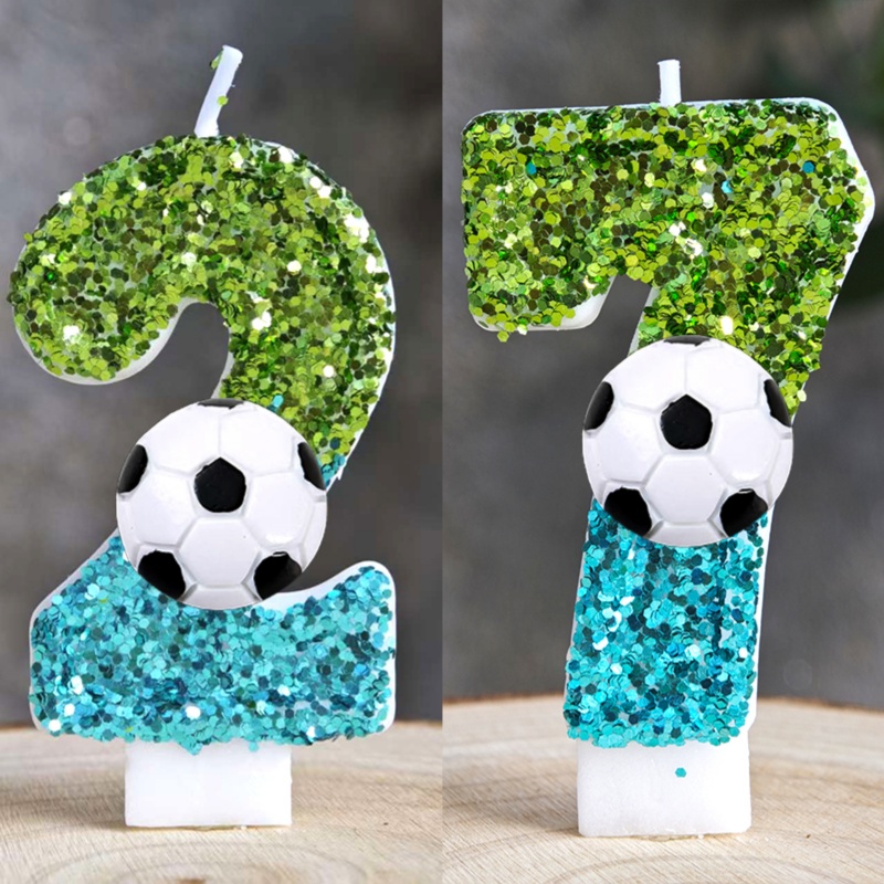 Zebra Candle Supplies - Футбольные свечи с номером 0-9, футбольная