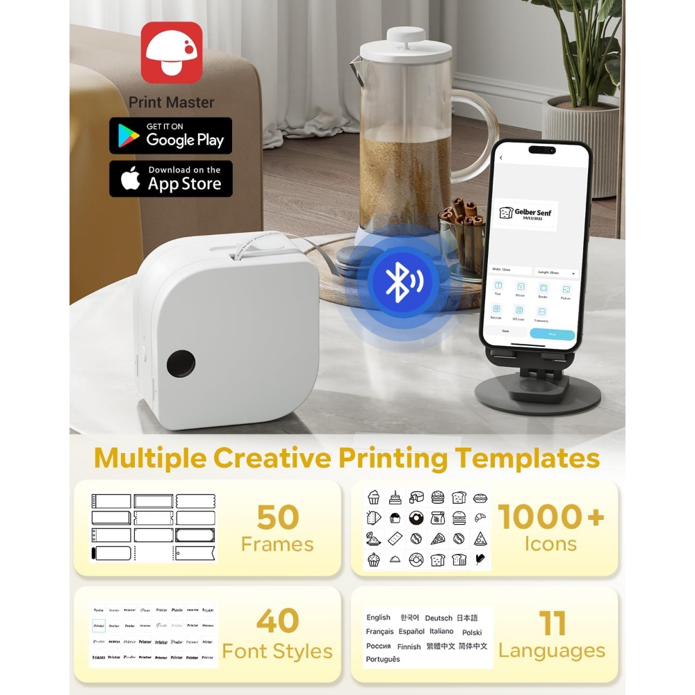 P12 Мини-машина для изготовлен – обзор и цена Sticker Label Template