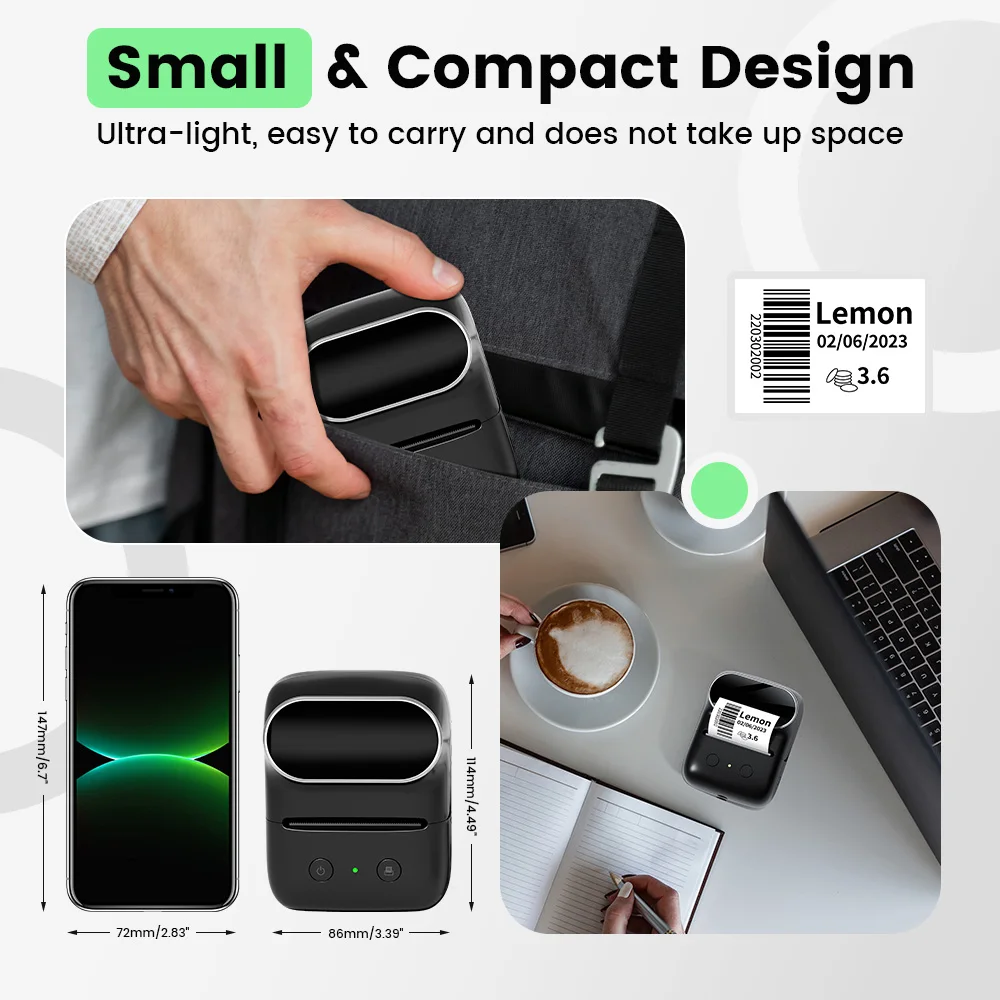 Беспроводной Bluetooth-принтер – обзор и цена Sticker Label Template