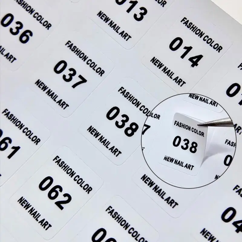 NO.1-240 лак для ногтей, накле – обзор и цена Sticker Label Template